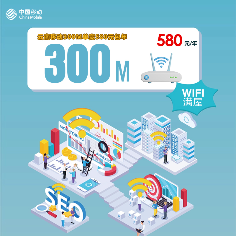 172号卡分销系统-云南移动300M单宽580元包年-172号卡推荐码77777777